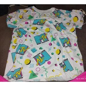 Vintage MTV Men's XL MTV Viacom International TShirt - white - vintage